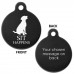 Sit Happens Engraved Aluminium 31mm Large Round Pet Dog ID Tag